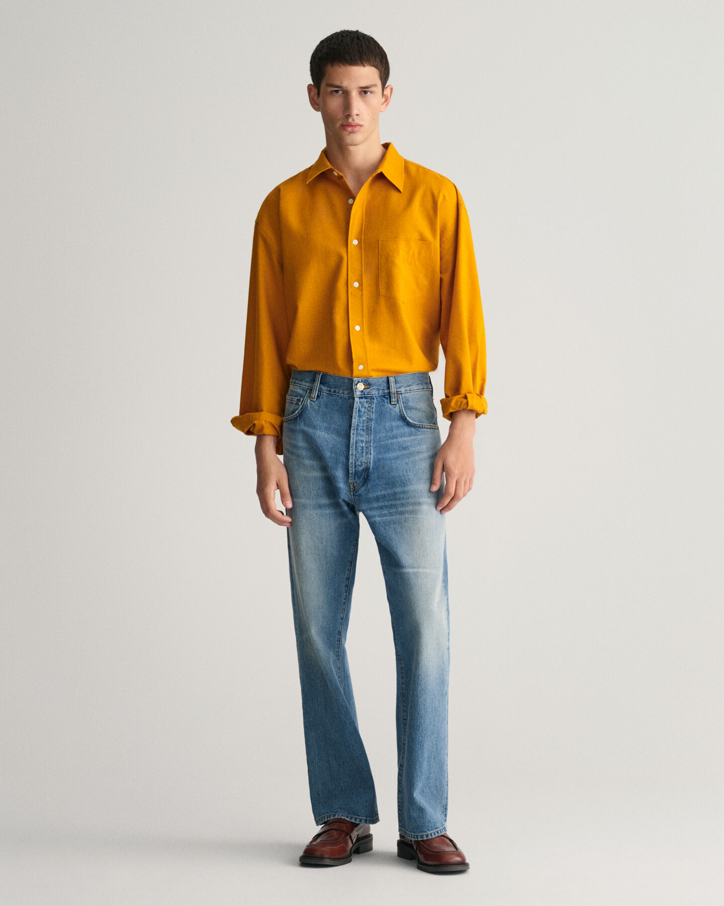 Camicia oversize in seta Wool Nepps