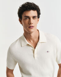Polo in cotone Textured
