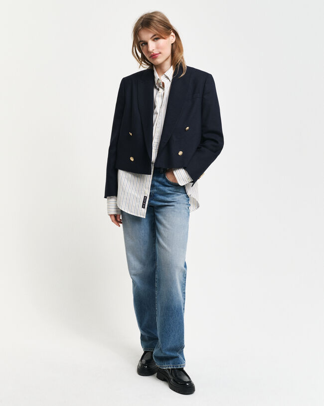 Camicia Oxford classica a righe regular fit