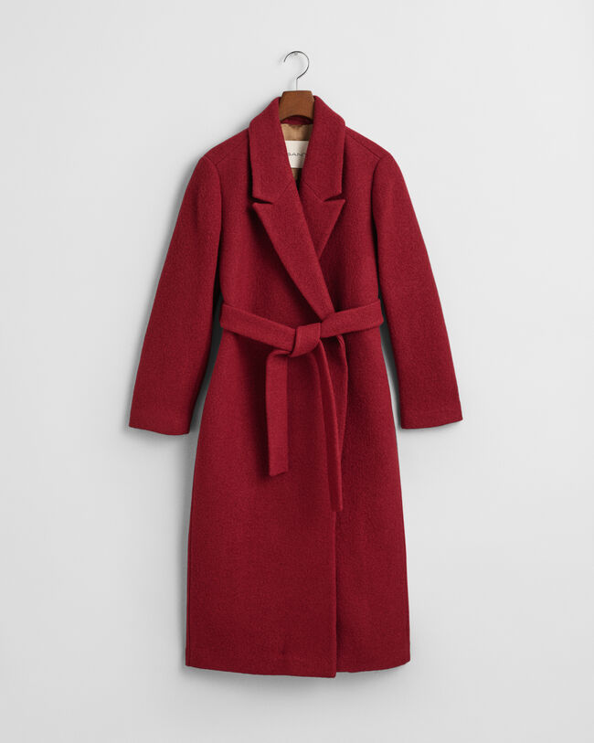 Cappotto a vestaglia in rilievo