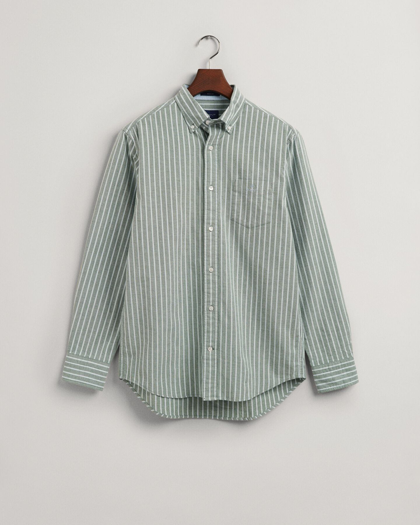 Camicia in Oxford leggero a righe regular fit