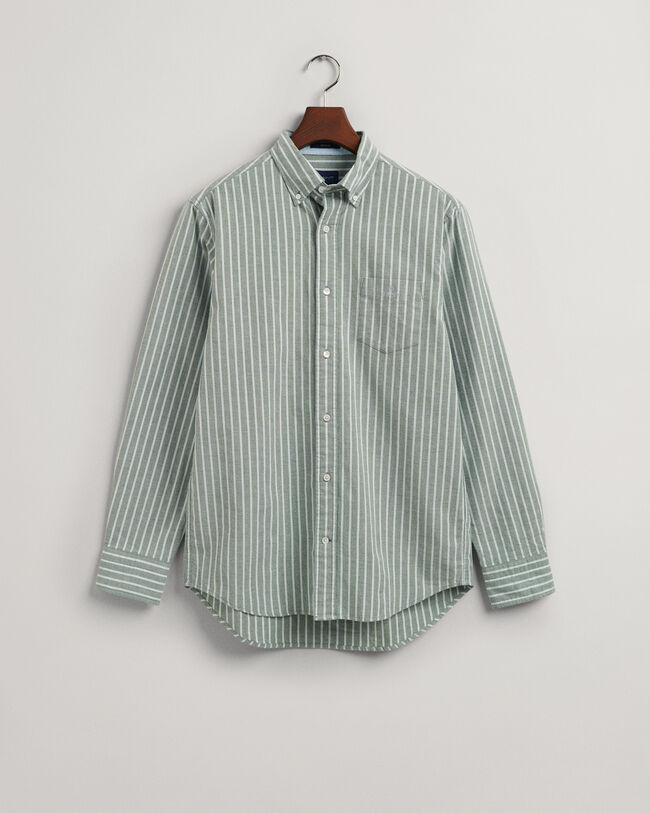 Camicia in Oxford leggero a righe regular fit