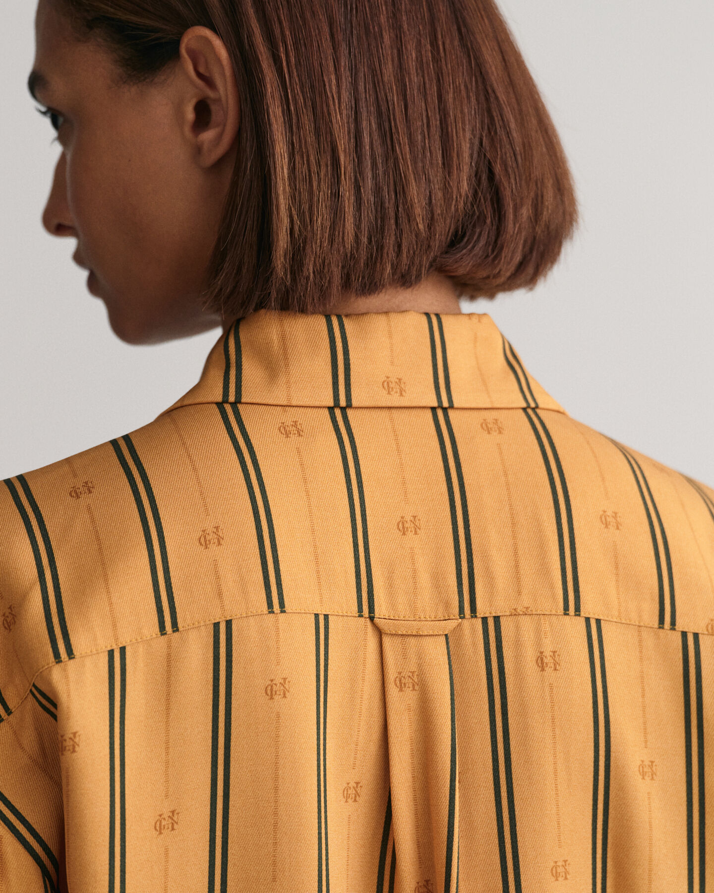 Camicia a righe Monogram relaxed fit