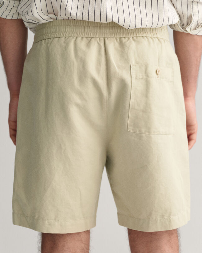 Pantaloncini in lino e cotone