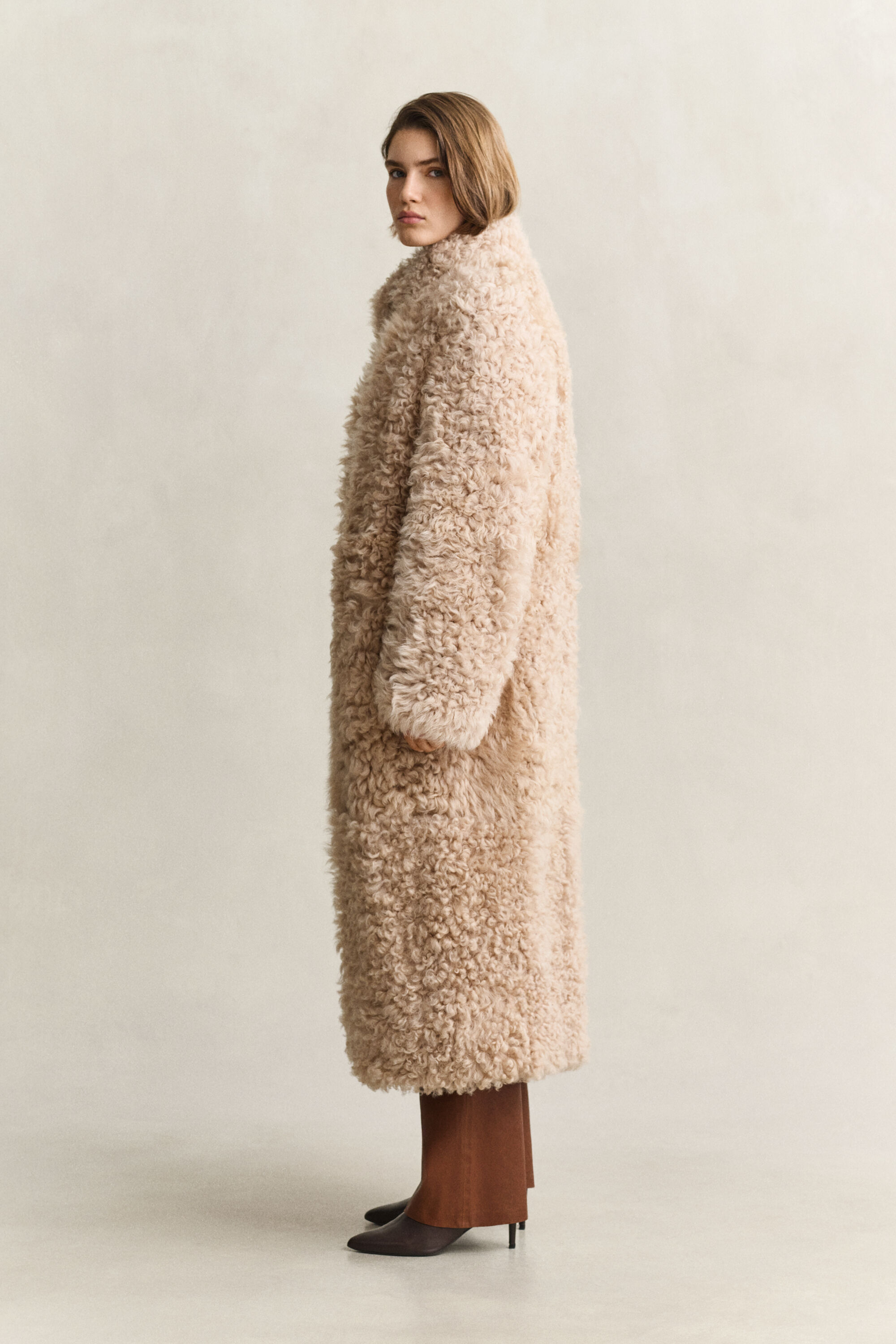 Cappotto in shearling