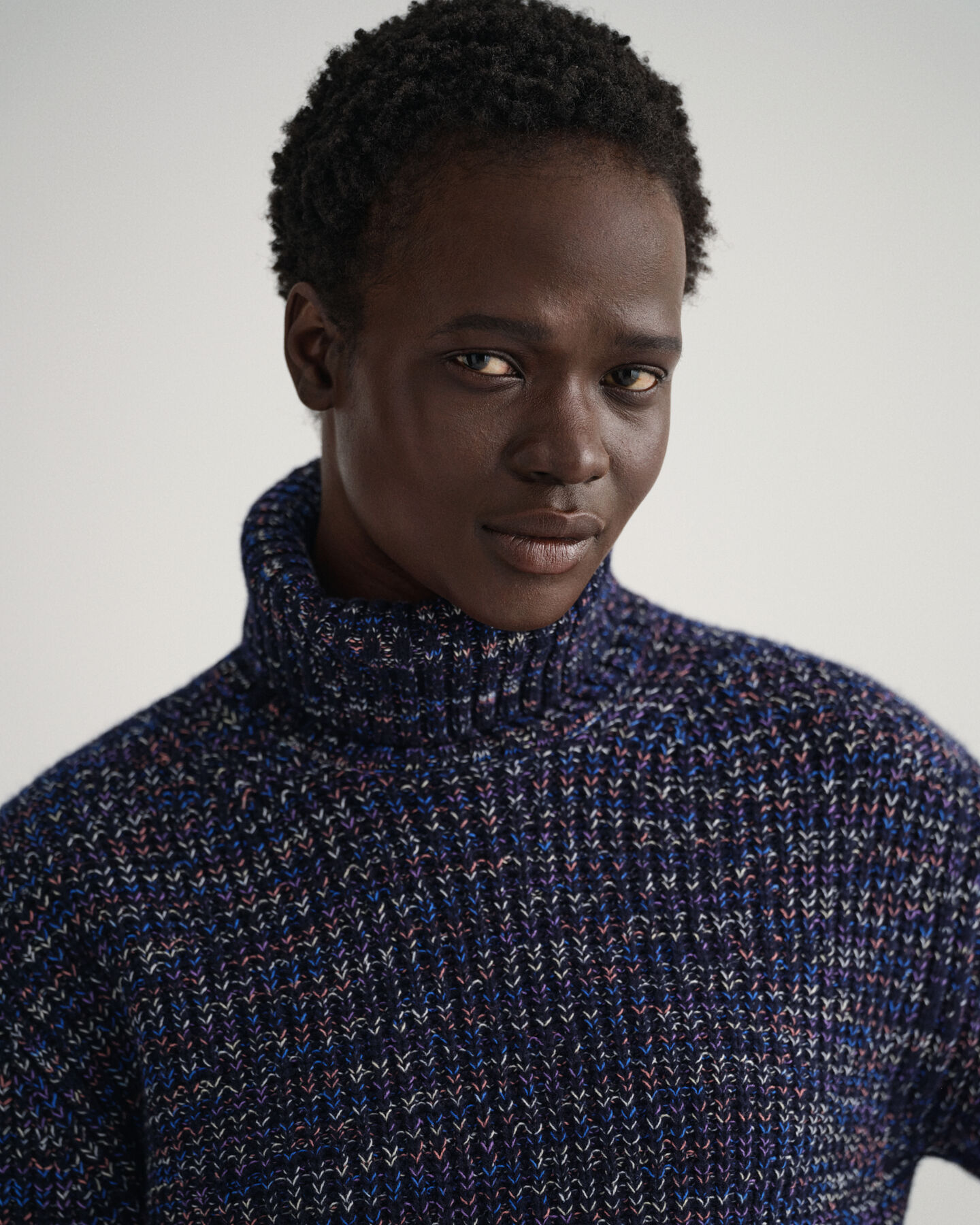 Maglia dolcevita multicolore