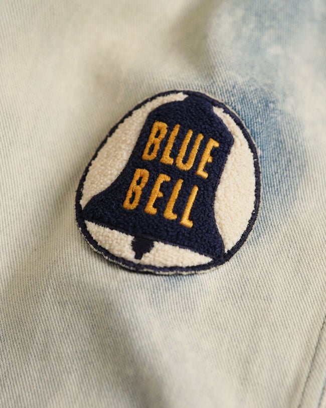 Giacca di jeans candeggiata Wrangler x GANT