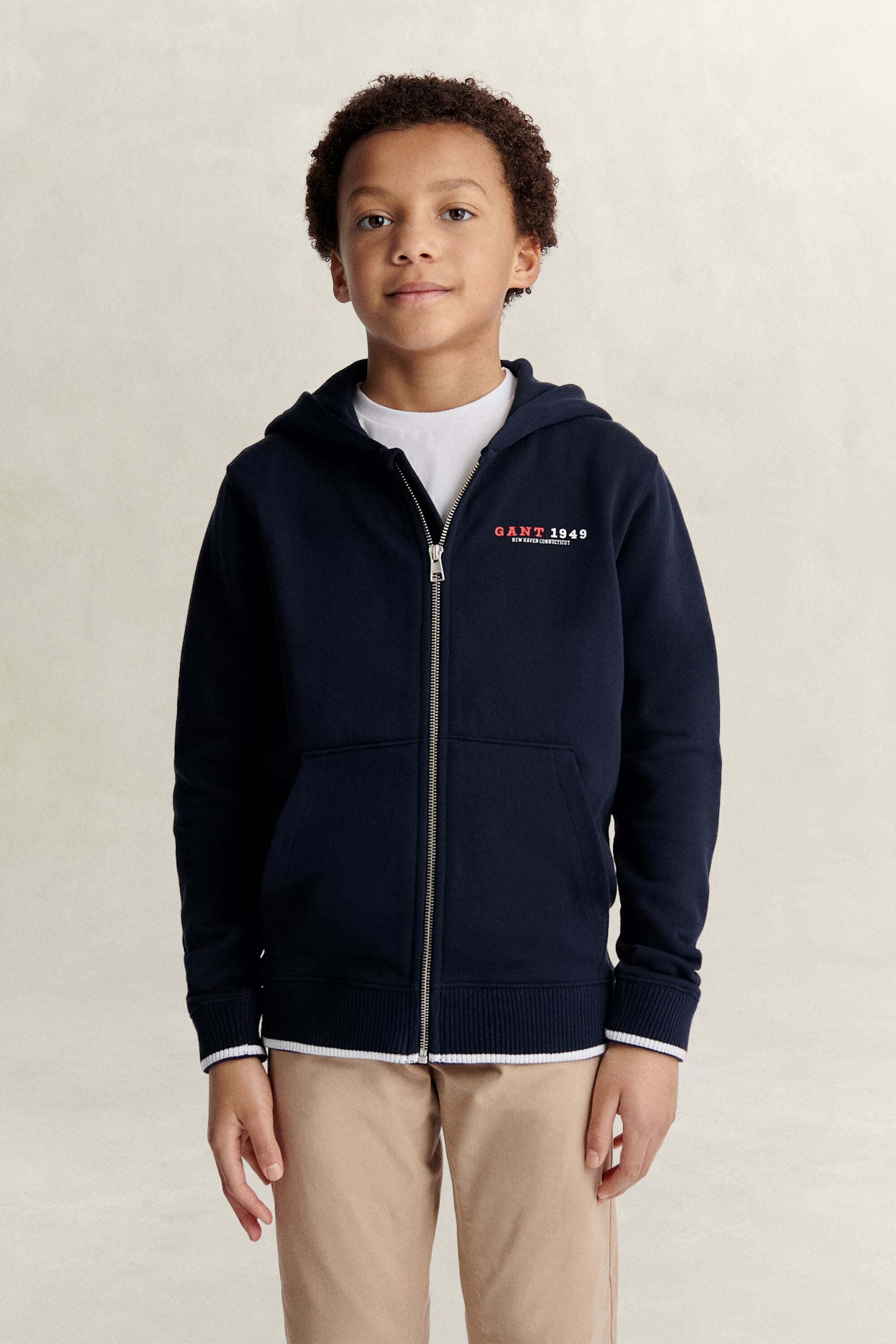 Felpa con zip e cappuccio Graphic Teen Boys