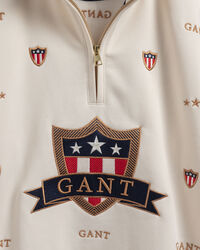 Felpa Banner Shield con zip corta teens