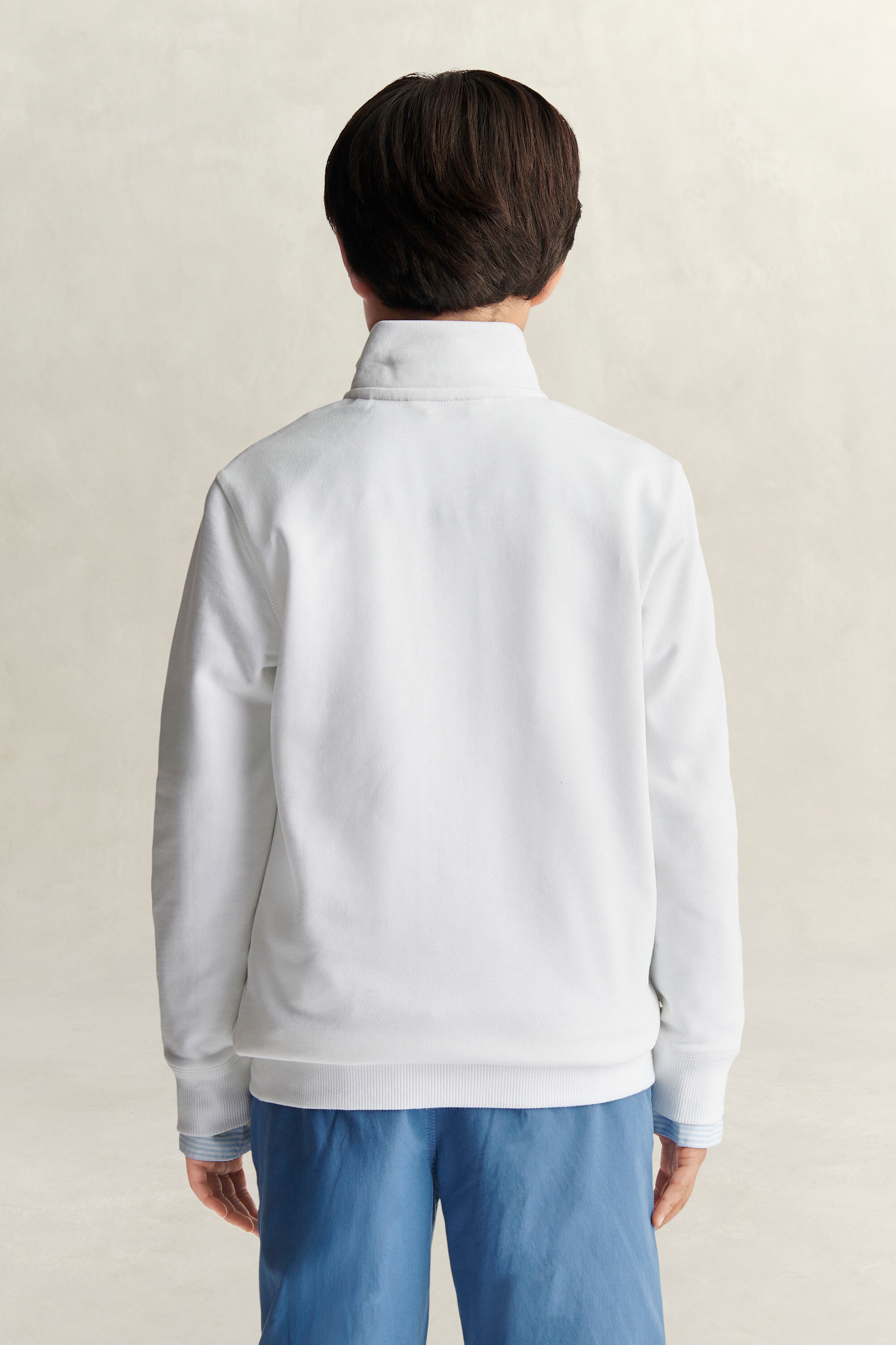 Felpa con zip corta Teen Boys