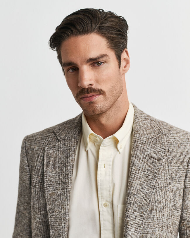 Blazer in maglia a quadri