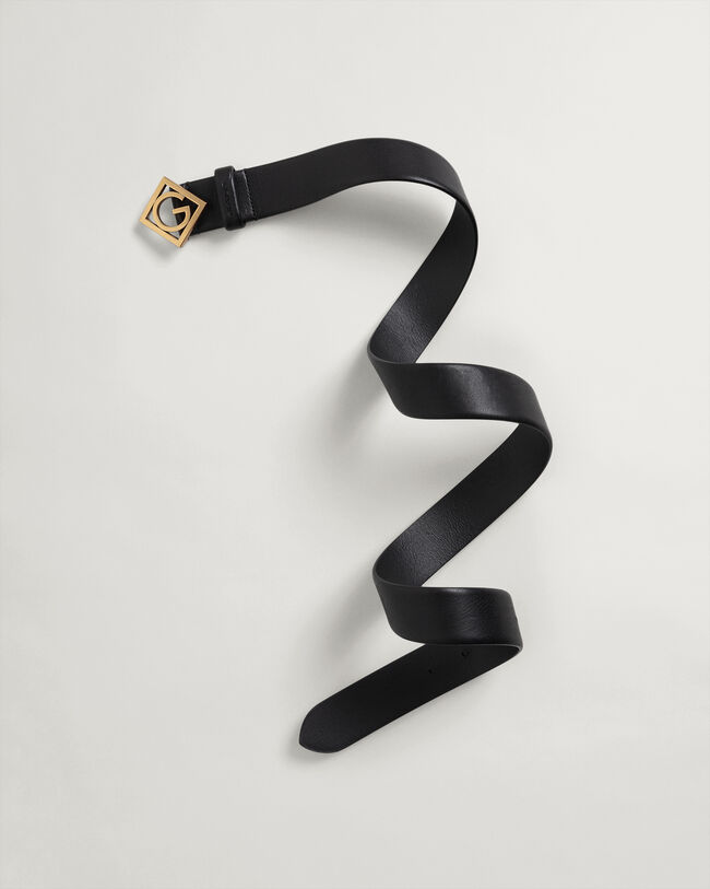 Cintura Icon G in pelle con fibbia