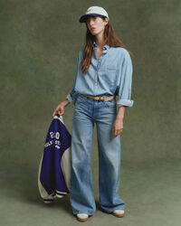 Camicia in chambray oversize