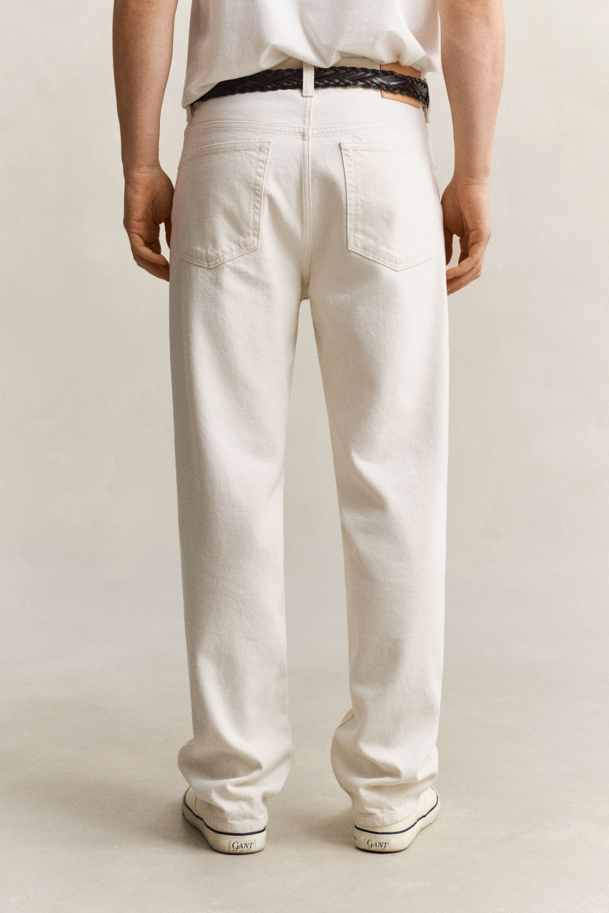 Jeans écru straight fit