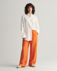 Pantaloni Pull-on in misto lino relaxed fit
