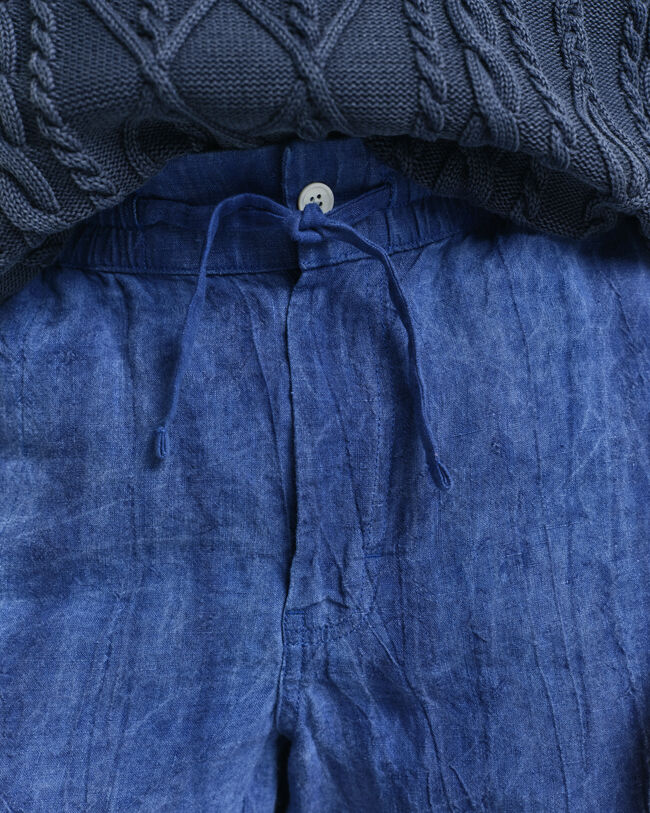 Pantaloncini Resort in lino relaxed fit