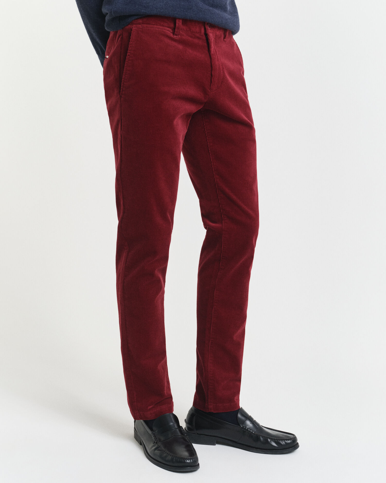 Pantaloni chino in velluto a coste slim fit