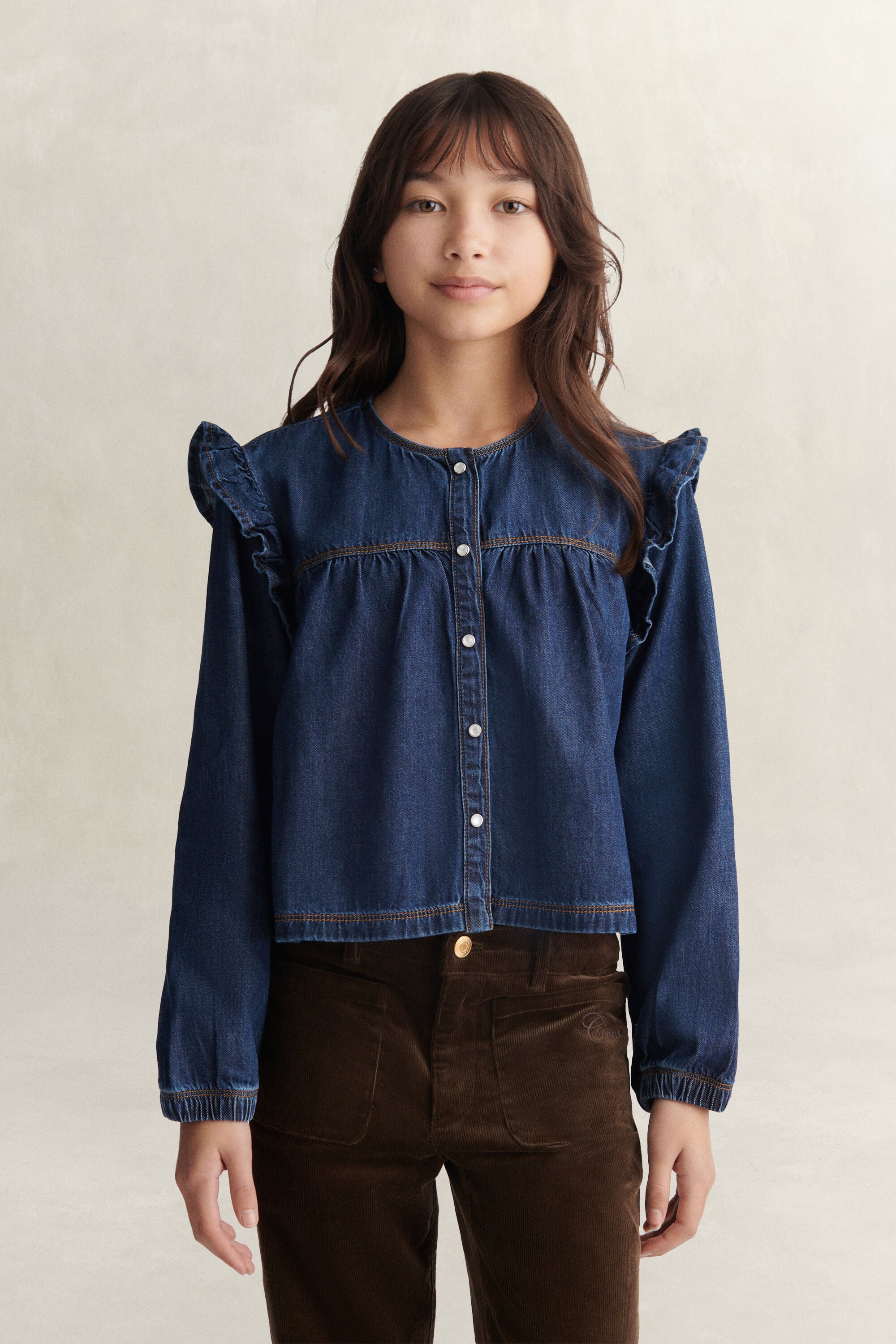 Camicia in denim Teen Girls