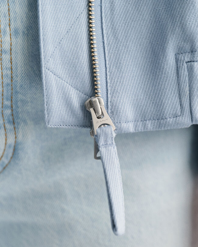 Giacca bomber in misto lino