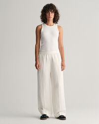 Pantaloni Pull-on in misto lino relaxed fit