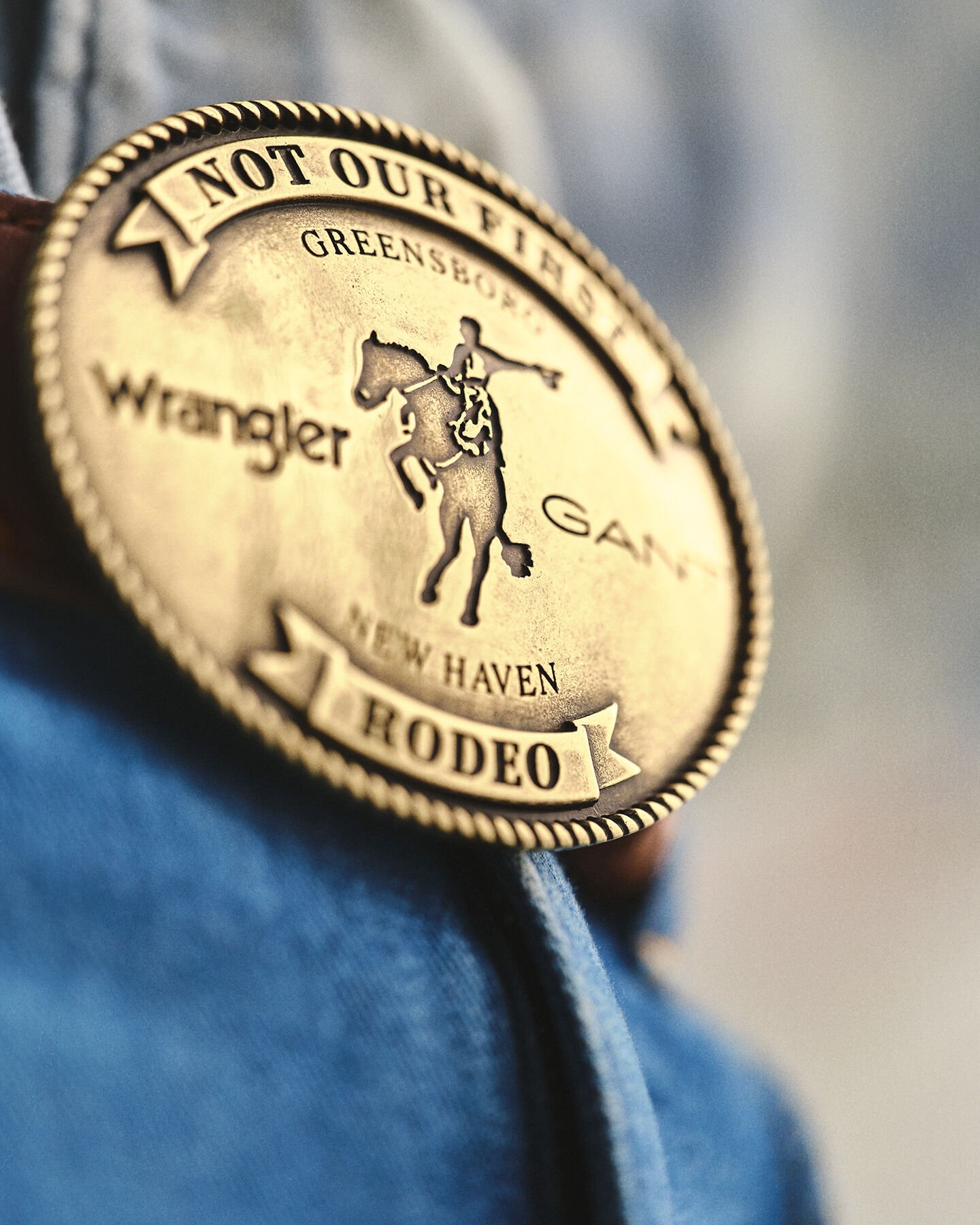 Cintura in pelle Wrangler x GANT