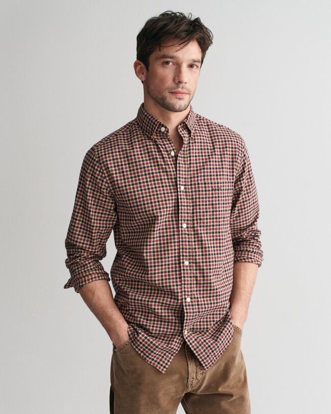 Camicia in twill leggero percalle regular fit