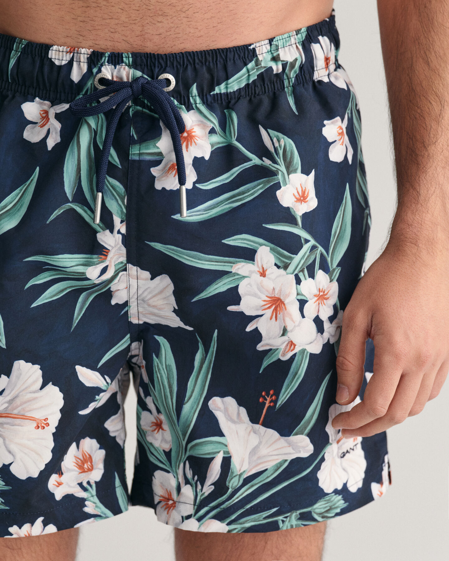 Oleander Print Swim Shorts