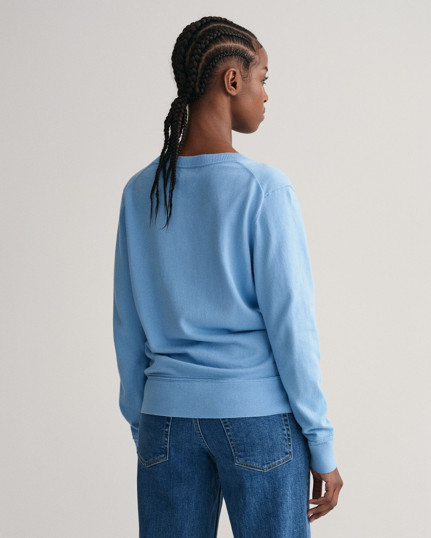 Maglia in cotone leggero con scollo a V