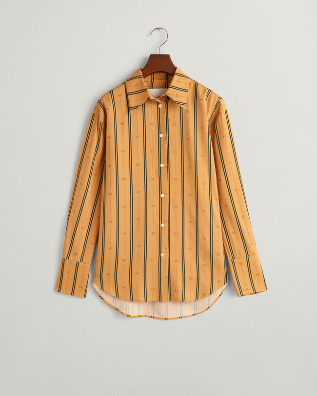 Camicia a righe Monogram relaxed fit