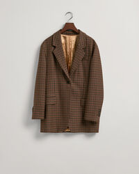 Blazer a quadri oversize