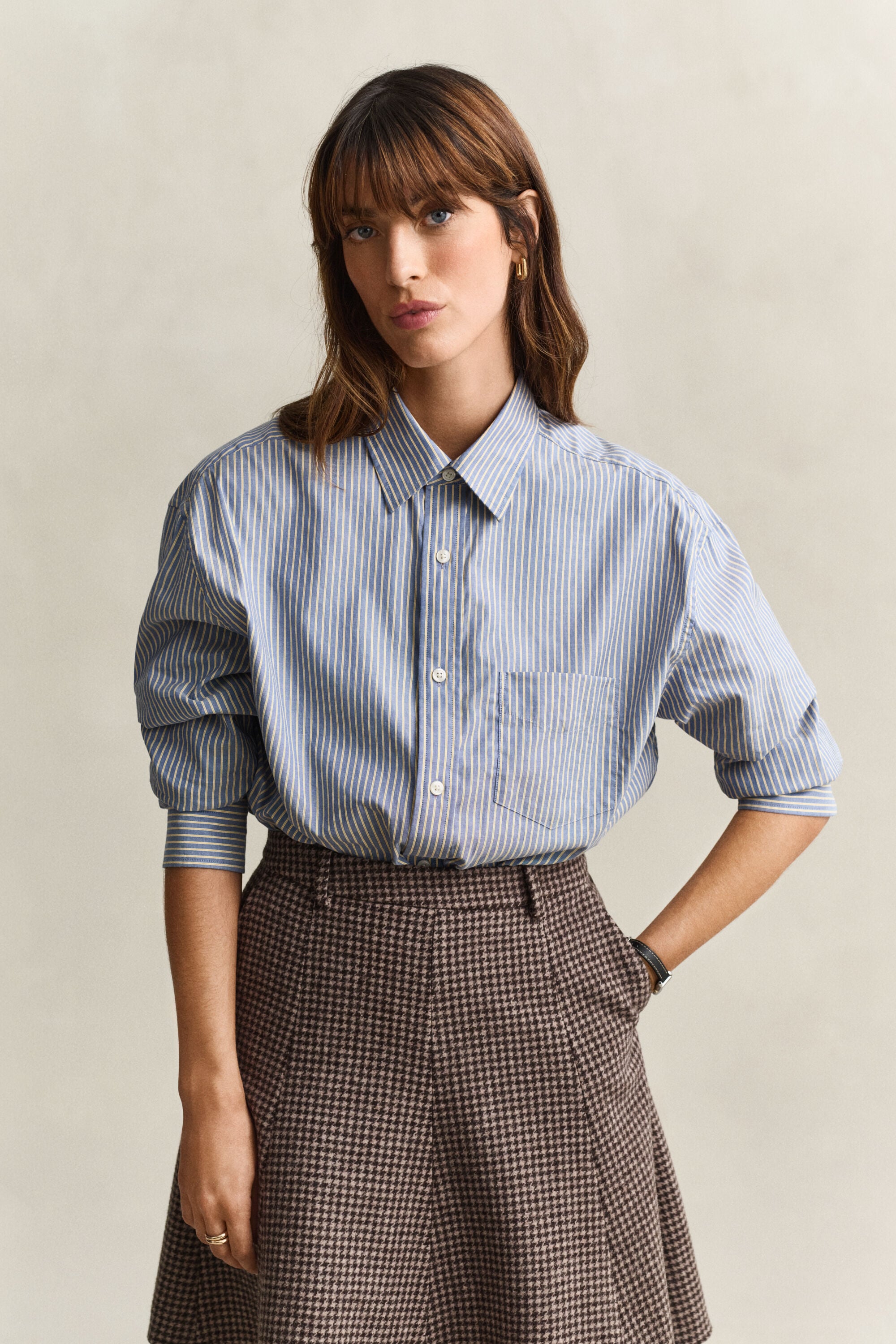 Camicia a righe in edizione esclusiva per membri