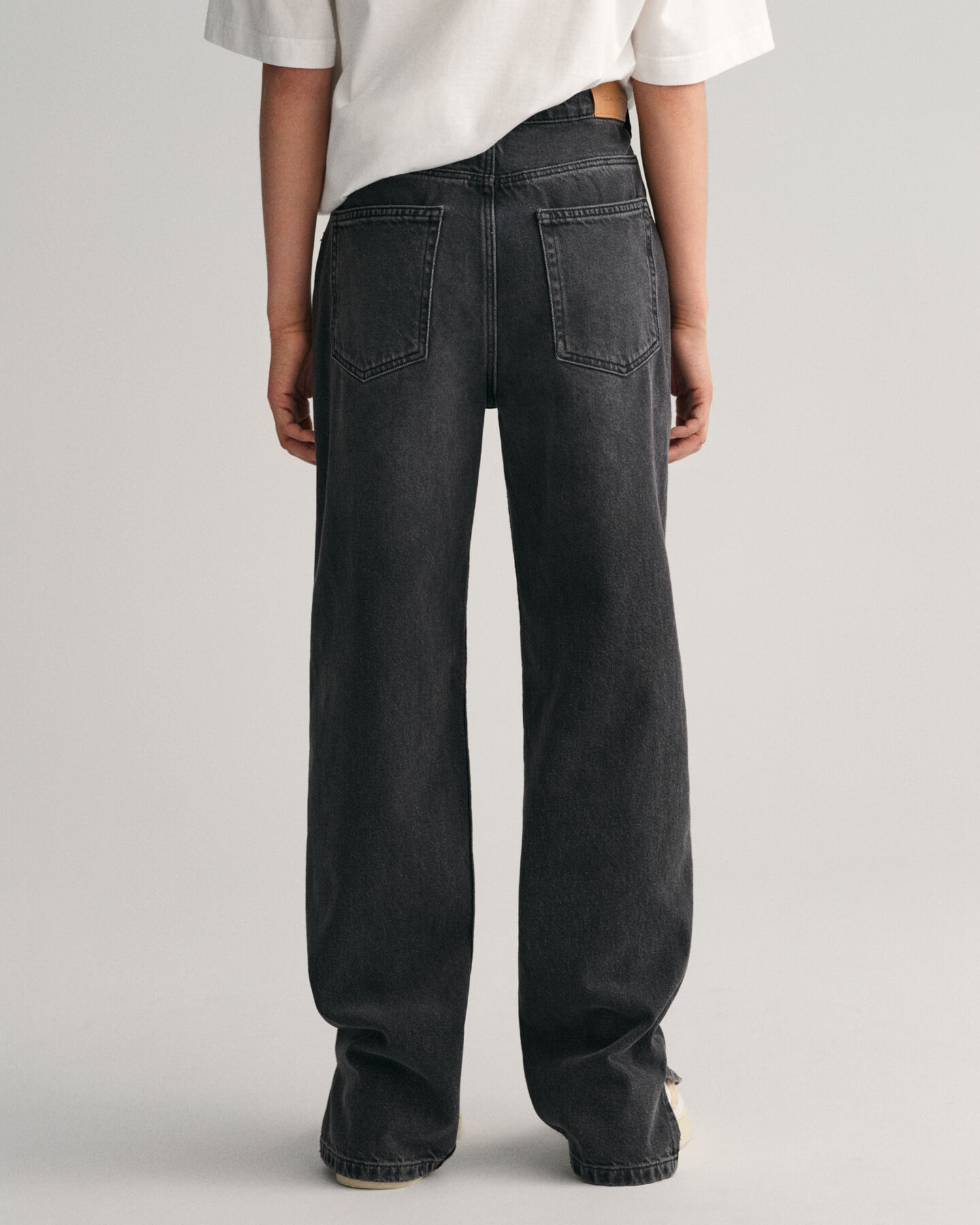 Jeans con fondo con spacco e gamba dritta Teen Girls