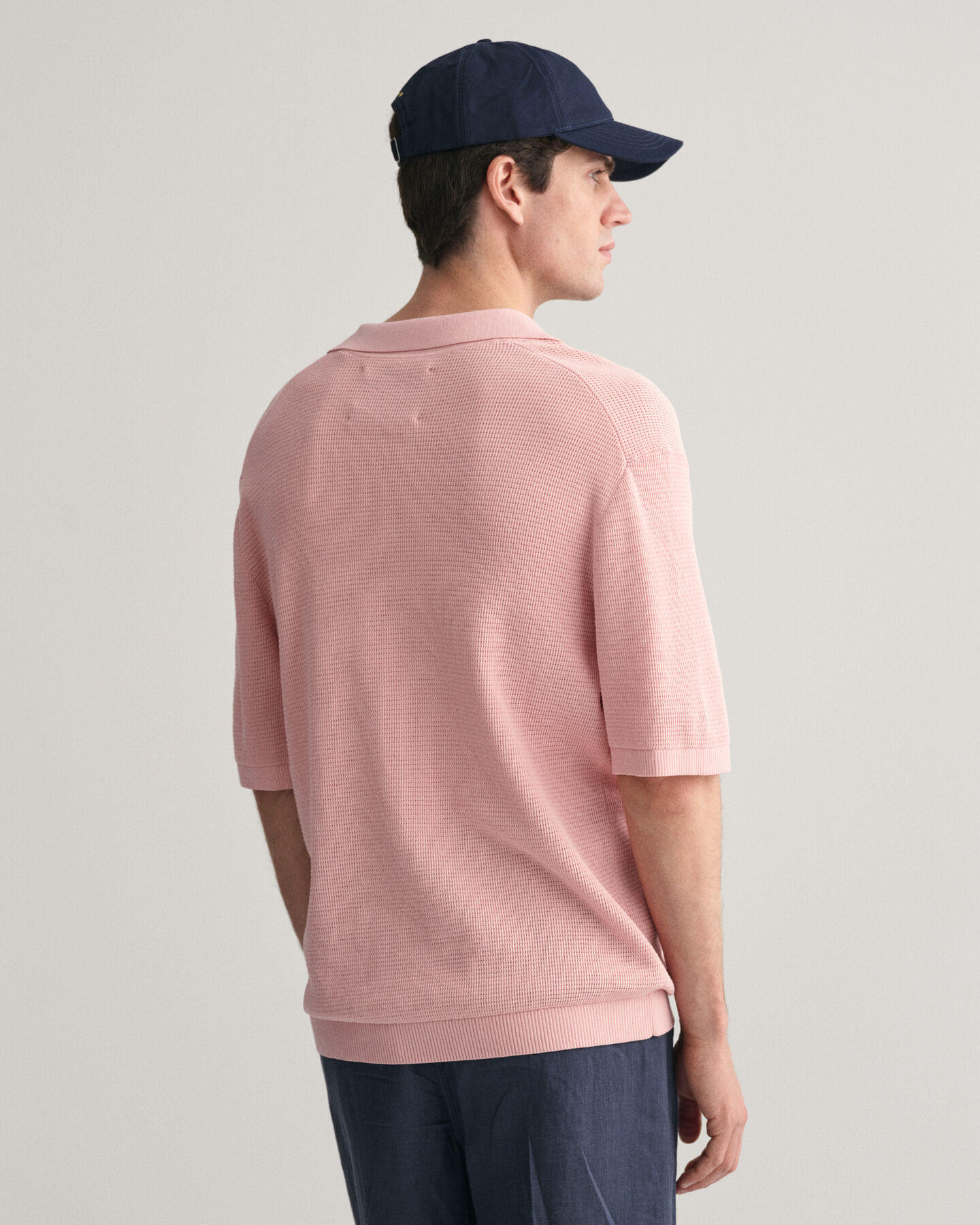 Polo in maglia aperta