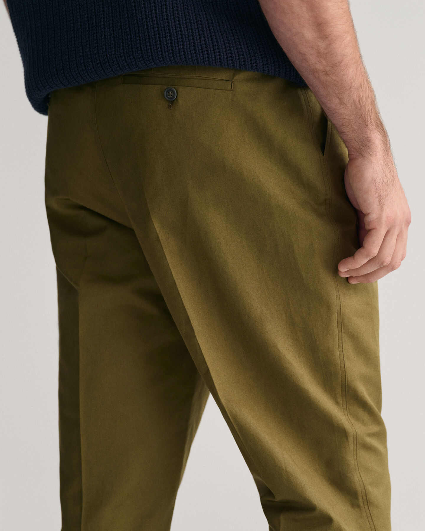 Pantaloni da abito in cotone regular fit
