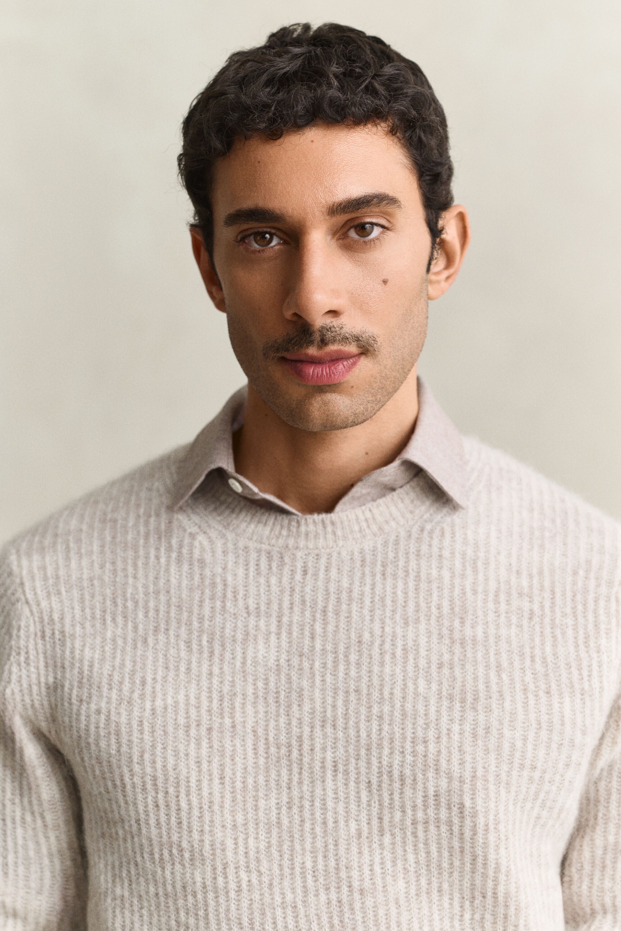 Maglia girocollo in misto lana d’alpaca