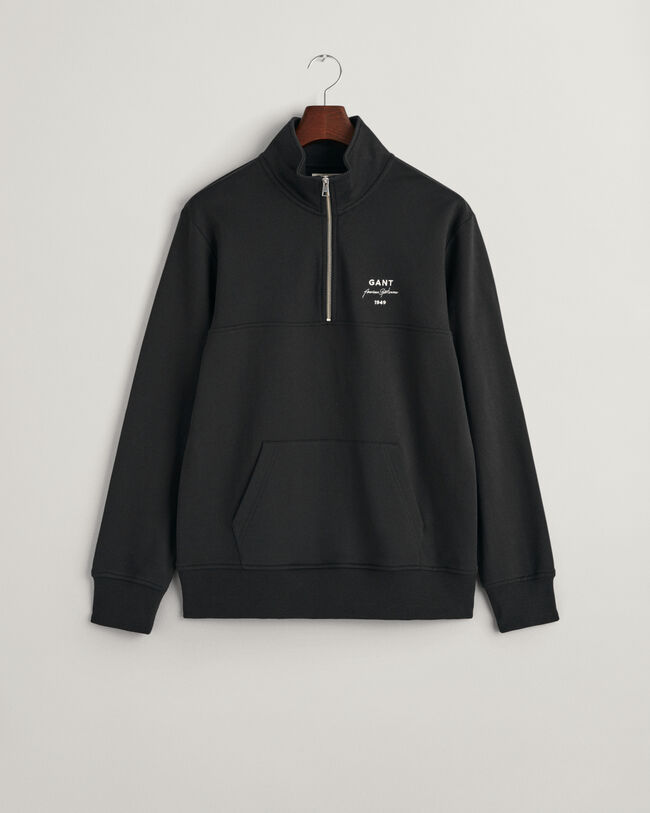 Felpa con zip corta Script Graphic GANT