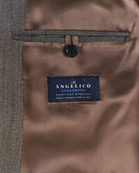 Giacca da abito con motivo a spina di pesce