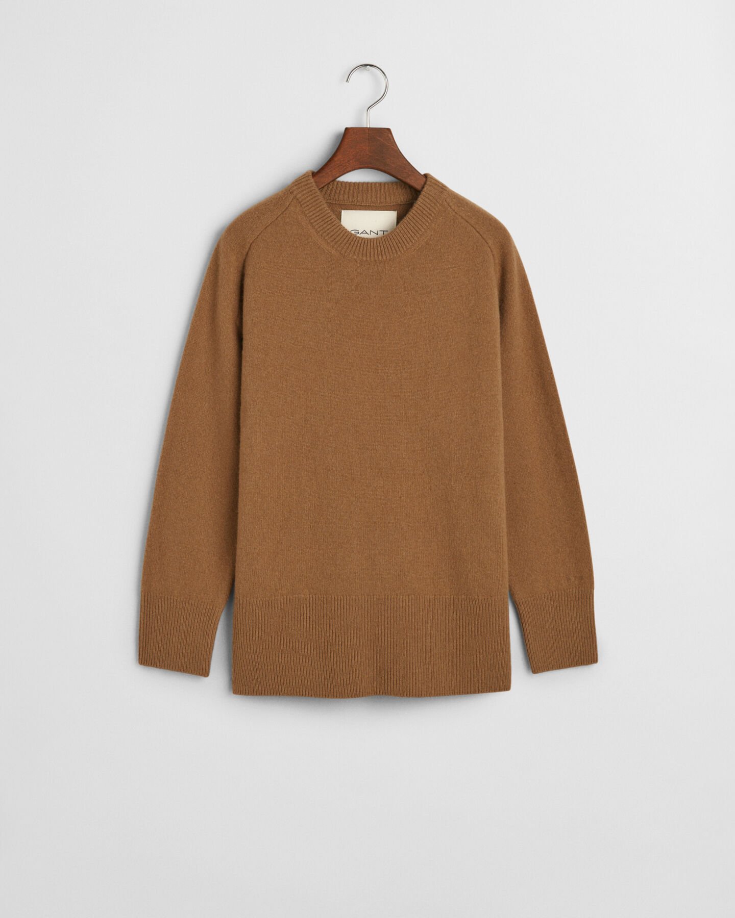 Maglia girocollo con dettaglio con motivo a spina di pesce