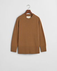 Maglia girocollo con dettaglio con motivo a spina di pesce