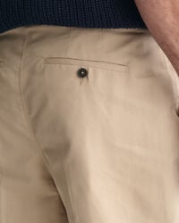 Pantaloni da abito in cotone regular fit