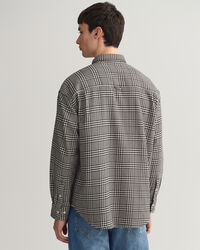 Camicia in cotone pied-de-poule oversize