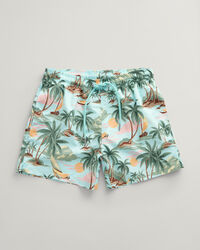 Hawaiian Print Swim Shorts