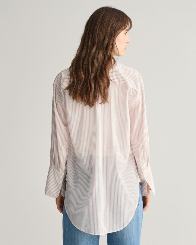 Camicia a righe con polsini ampi relaxed fit