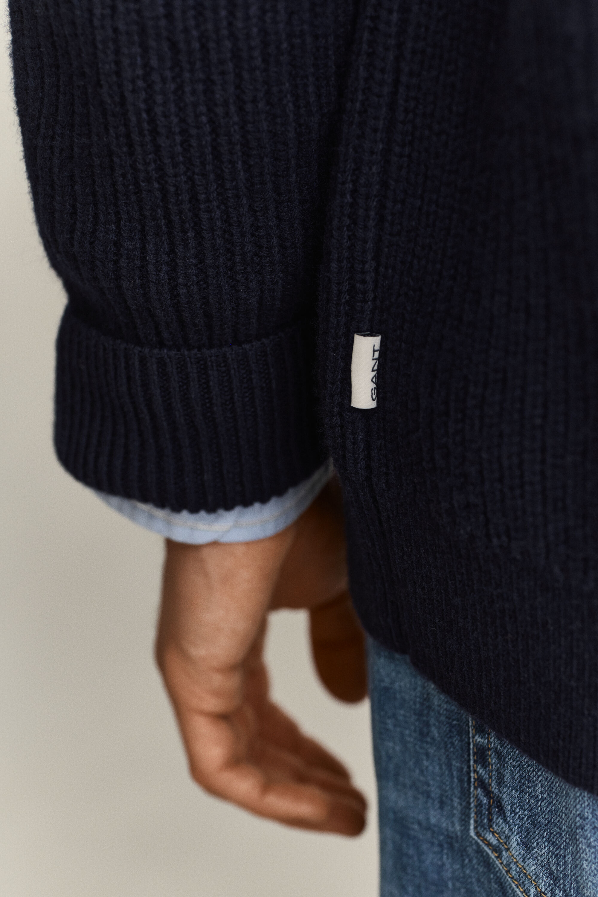 Cardigan in misto lana a coste
