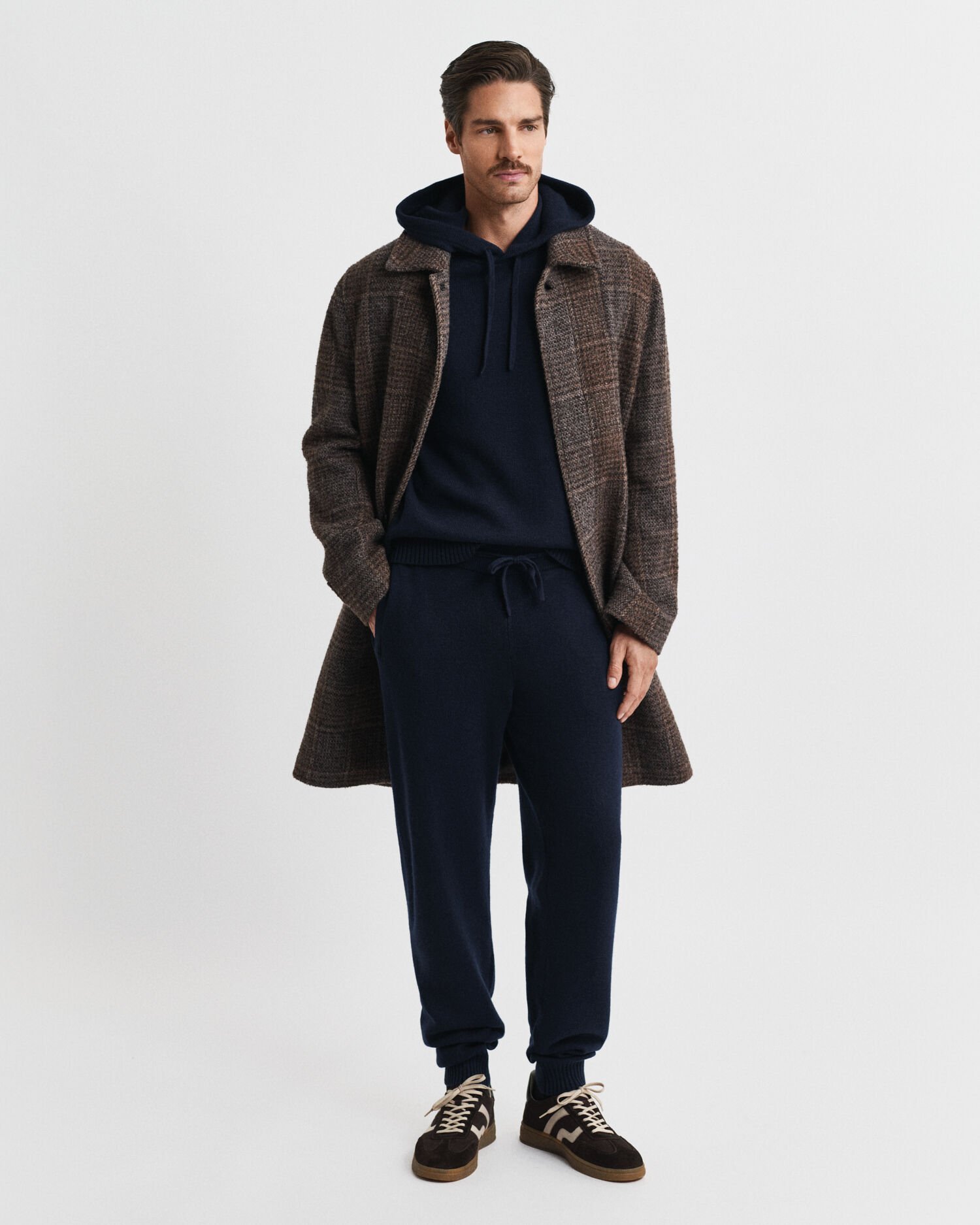 Pantaloni in maglia in misto cashmere