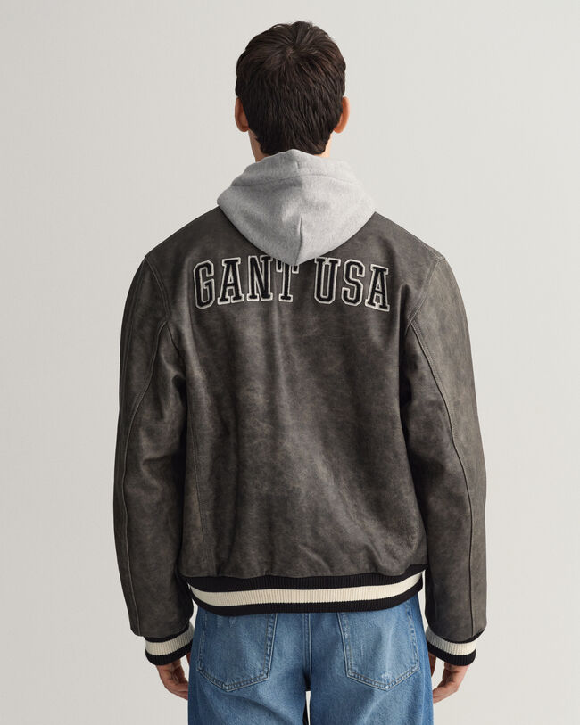 GANT Varsity Jacket in pelle
