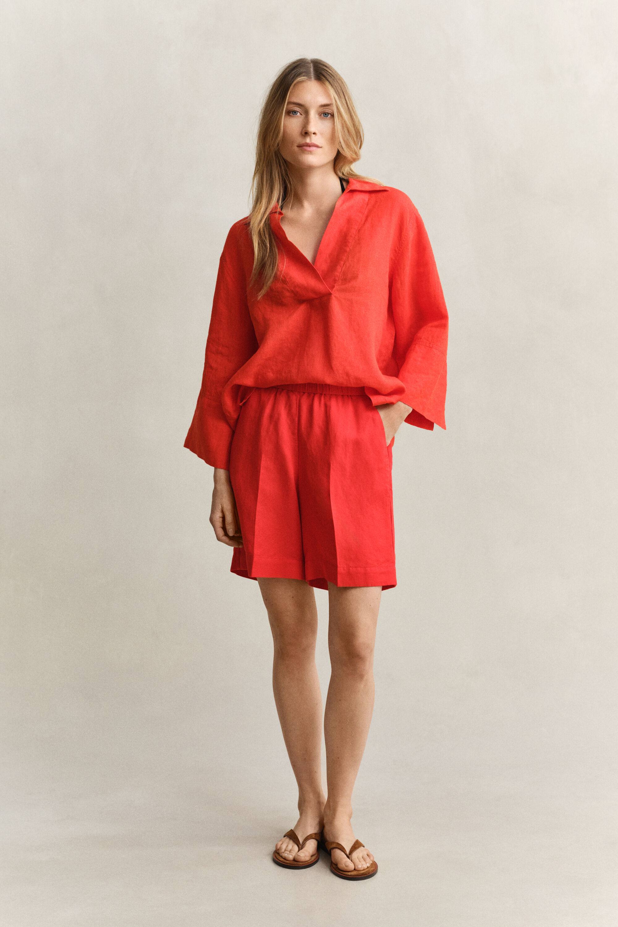 Pantaloncini in misto lino