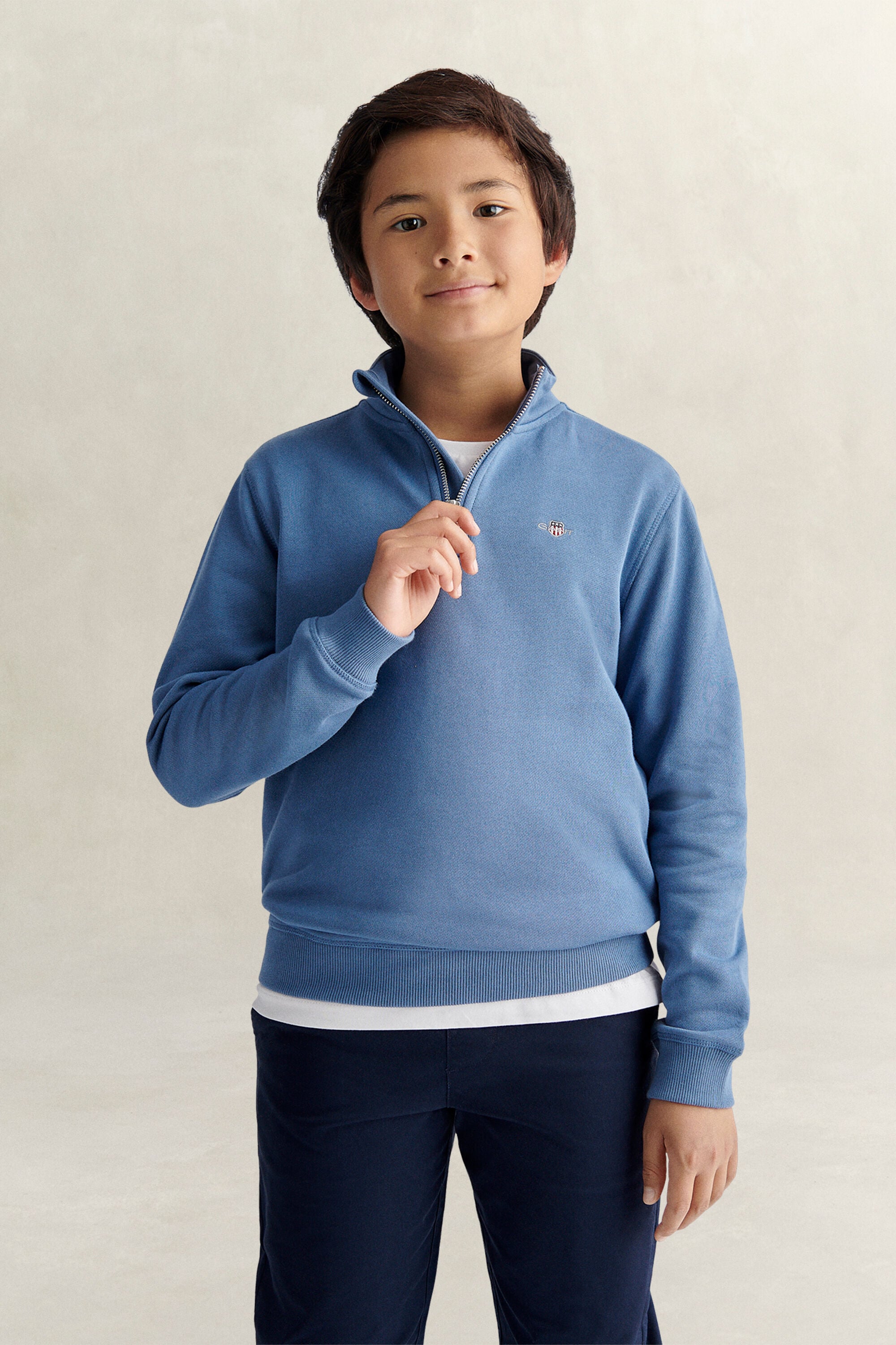 Felpa Shield con zip corta Teen Boys