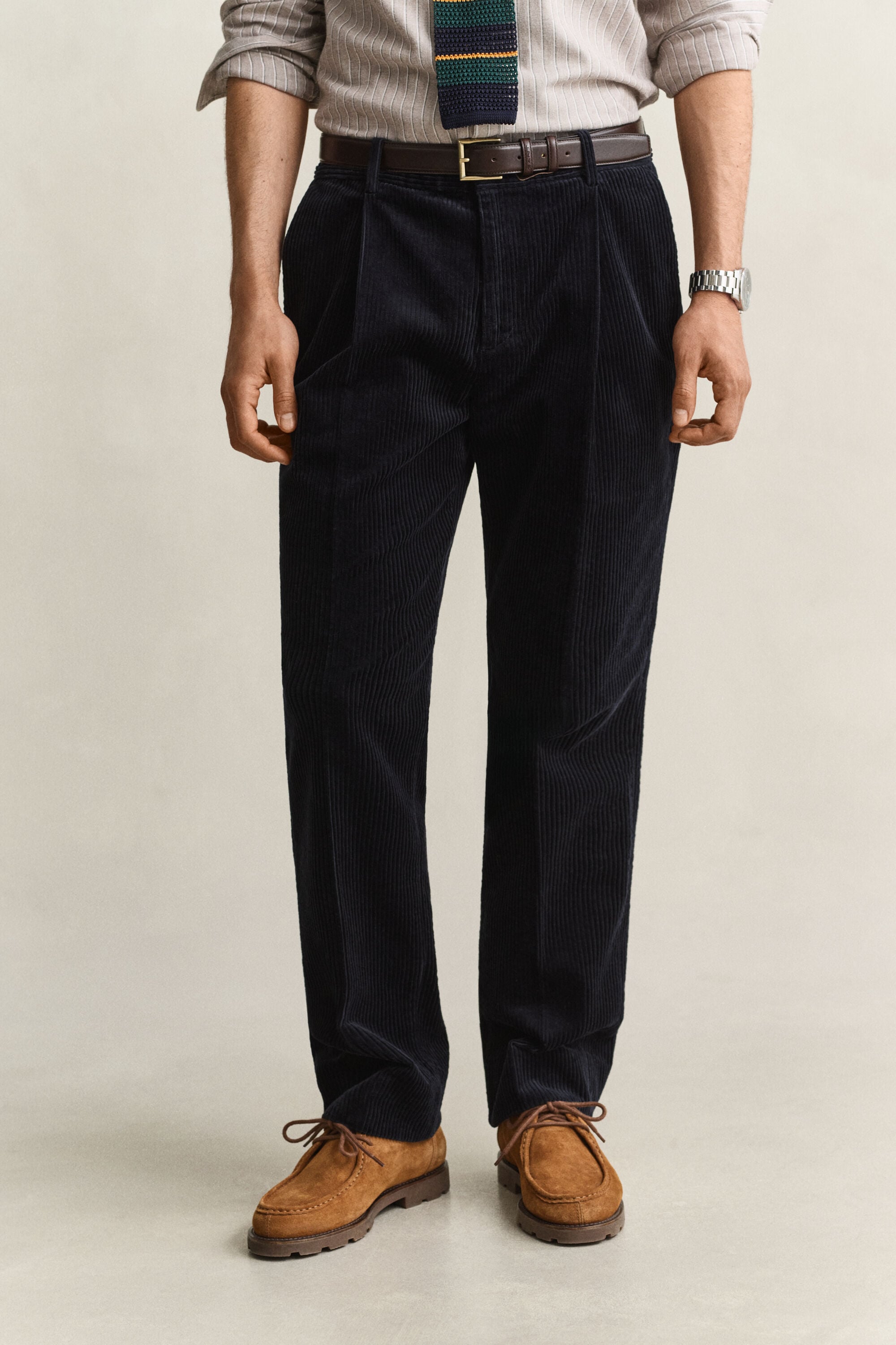 Pantaloni da abito in velluto a coste