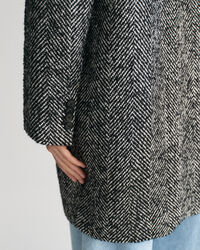 Cappotto Heritage con motivo a spina di pesce